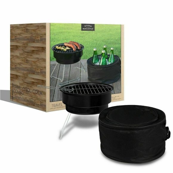 Studio Mercantile Travel Cool-Cook Grill & Cooler Combo Outdoor Cooking for BBQ - Picture 9 of 9